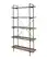 Left. Walker Edison - Urban Pipe 5-Shelf Bookcase - Grey Wash.