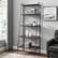 Alt View 12. Walker Edison - 72" Industrial Ladder 5-Shelf Bookcase - Dark Walnut.