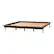 Alt View 13. Walker Edison - King Mid Century Solid Wood Platform Bed - Walnut.
