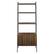 Front. Walker Edison - 72" Industrial Ladder 5-Shelf Storage Bookcase - Dark Walnut.