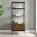 Alt View 11. Walker Edison - 72" Industrial Ladder 5-Shelf Storage Bookcase - Dark Walnut.
