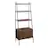 Alt View 13. Walker Edison - 72" Industrial Ladder 5-Shelf Storage Bookcase - Dark Walnut.