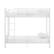 Front. Walker Edison - Mesh Back Twin Over Twin Metal Bunk Bed - White.