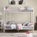 Alt View 11. Walker Edison - Mesh Back Twin Over Twin Metal Bunk Bed - White.