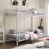 Alt View 12. Walker Edison - Mesh Back Twin Over Twin Metal Bunk Bed - White.