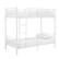 Left. Walker Edison - Mesh Back Twin Over Twin Metal Bunk Bed - White.