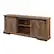 Left. Walker Edison - Rustic Farmhouse Sliding Door TV Stand for Most Flat-Panel TV's up to 78" - Rustic Oak.