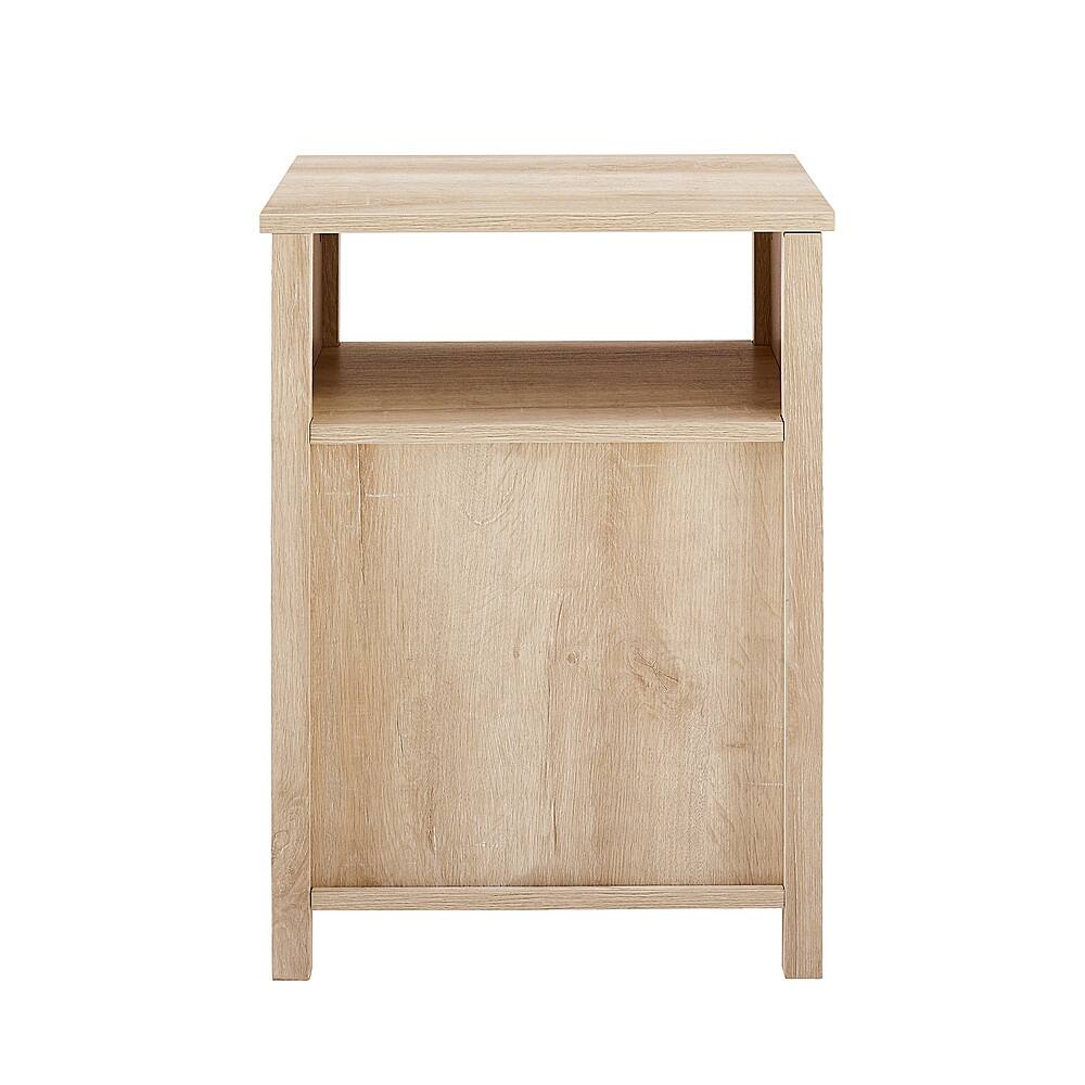 Alt View 11. Walker Edison - 18" Grooved Door Side Table - White Oak.