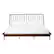 Front. Walker Edison - King Mid Century Modern Solid Wood Spindle Bed Headboard - Wood.