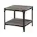 Angle. Walker Edison - Rustic Wood End Side Table, Set of 2 - Slate Grey.