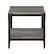 Front. Walker Edison - Rustic Wood End Side Table, Set of 2 - Slate Grey.