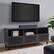 Alt View 2. Walker Edison - Modern Slat Door TV Stand for Most Flat-Panel TV's up to 65" - Graphite.