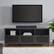 Alt View 3. Walker Edison - Modern Slat Door TV Stand for Most Flat-Panel TV's up to 65" - Graphite.