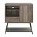 Front. Walker Edison - Mid Century Modern Record Player Cabinet - Grey Wash.