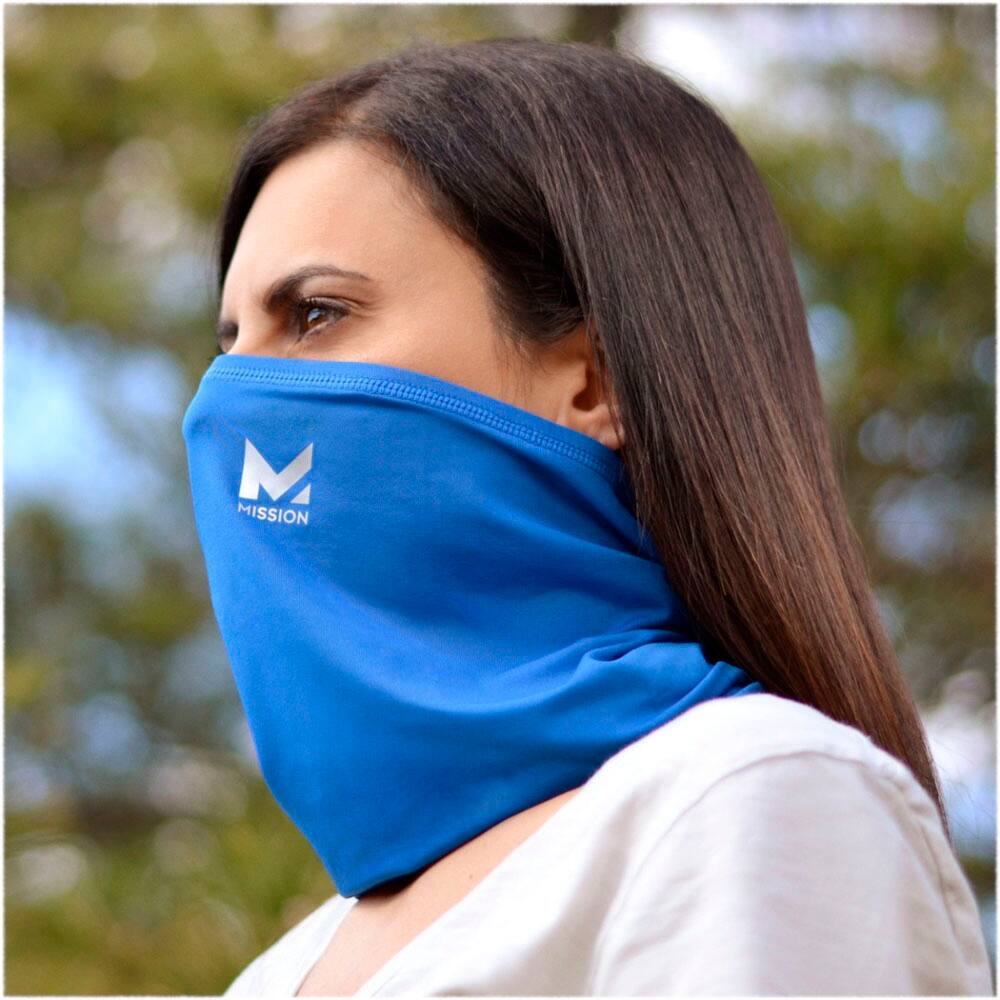 Alt View Zoom 15. Cooling Neck Gaiter Face Mask - Mission Blue.