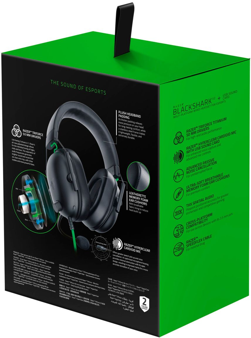 Razer Blackshark V2 X (Green) - Headset - LDLC 3-year warranty