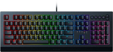 Razer - Cynosa V2 Full Size Wired Membrane Gaming Keyboard with Chroma RGB Backlighting - Black - Front_Zoom