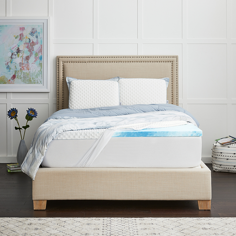 Sealy - 2” Gel Memory Foam Mattress Topper with Cover