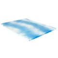 Angle. Sealy - 2”  Gel Memory Foam Mattress Topper with Cover - Blue.