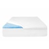 Sealy - 2”  Gel Memory Foam Mattress Topper with Cover - Blue