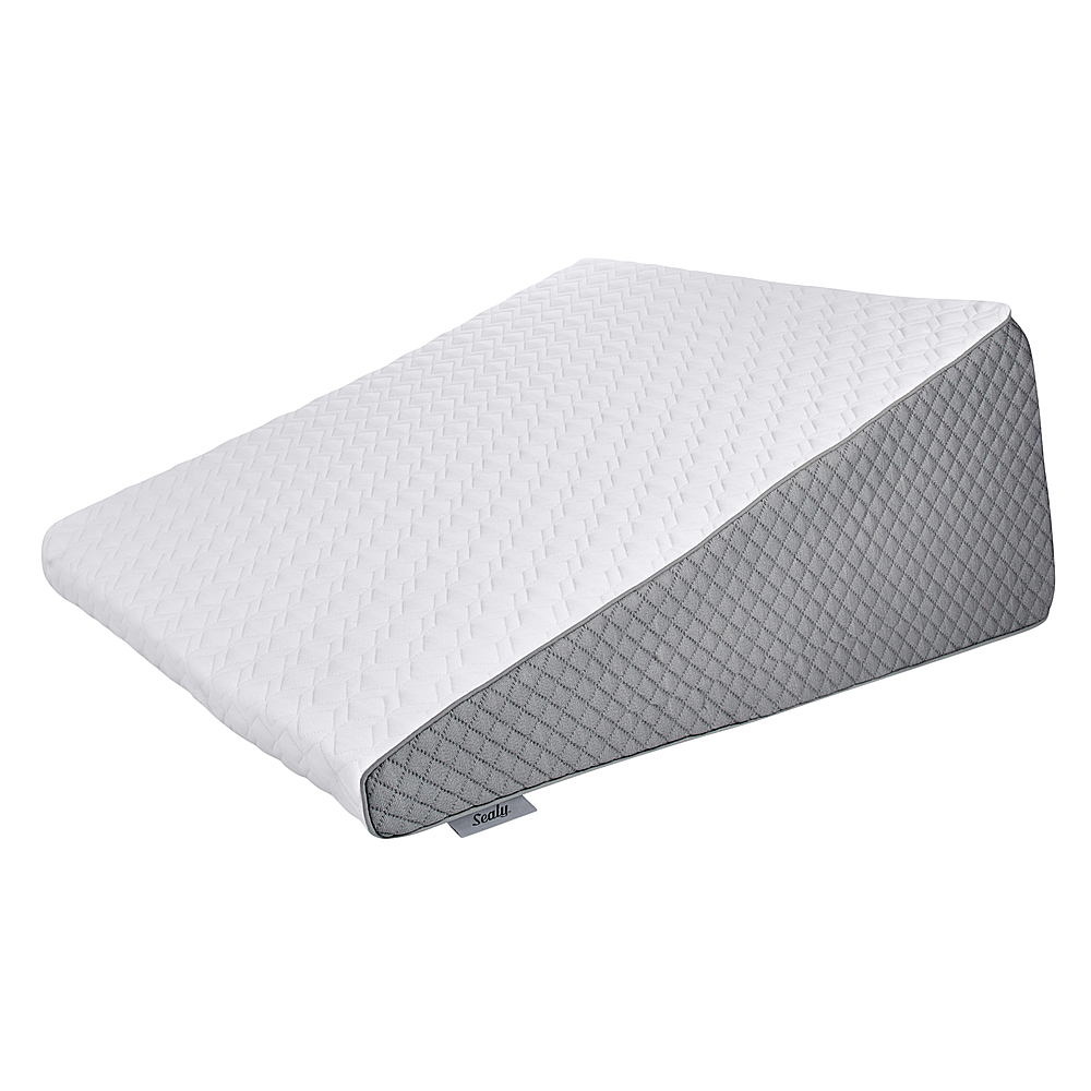 Bed Wedge Pillow,Memory Foam Back Pillow,Post Surgery Wedge Pillows Reduce  Back Pain and Improve Sleep Washable Cover 7.5 Height White