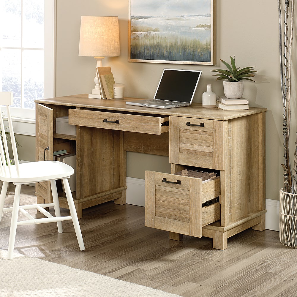 Angle View: Sauder - Garden Villa Desk - Orchard Oak