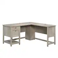 Sauder - Edge Water L-Desk - Chalked Chestnut - Front_Zoom