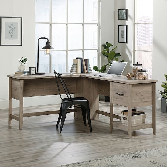 Sauder Summit Station L Desk Laurel Oak 425014 Best Buy