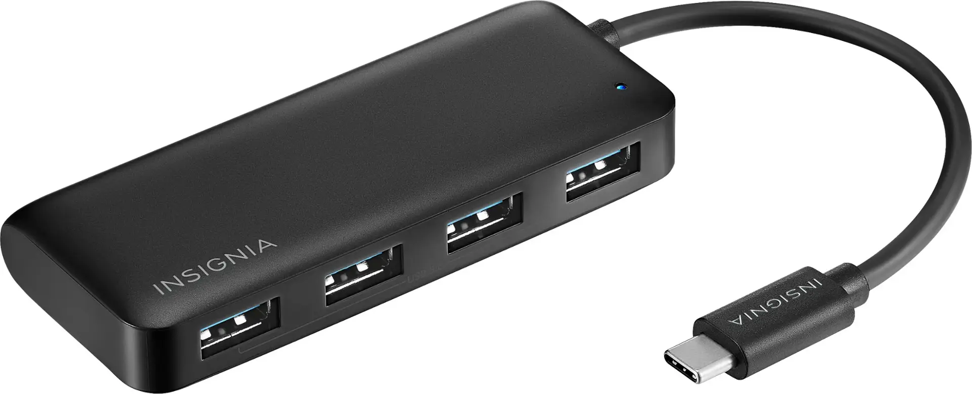 Insignia™ 4 Port USB C Hub Black NS-PCHC4A - Open Box - Best Buy