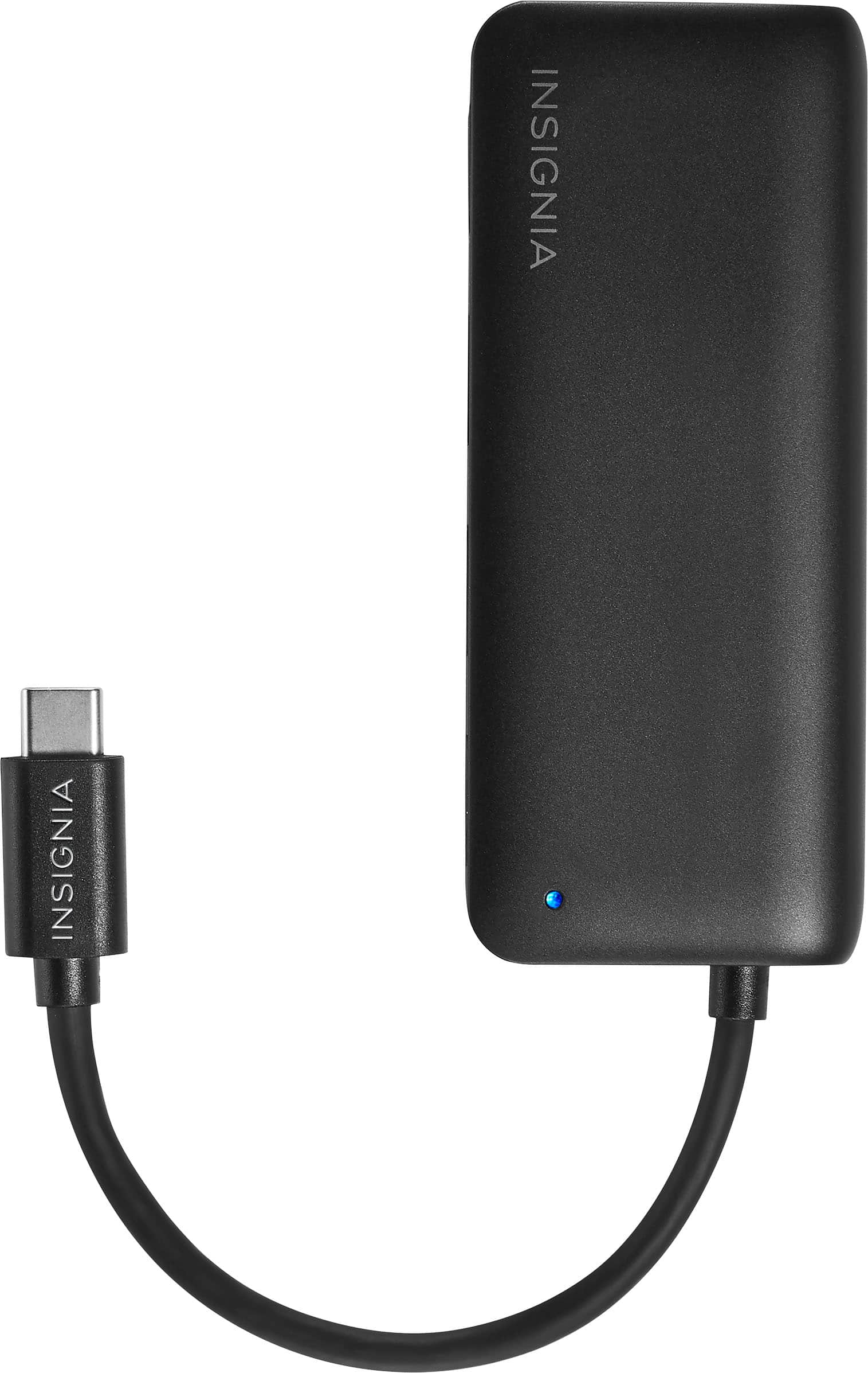 Alt View 12. Insignia™ - 4-Port USB-C Hub - Black.