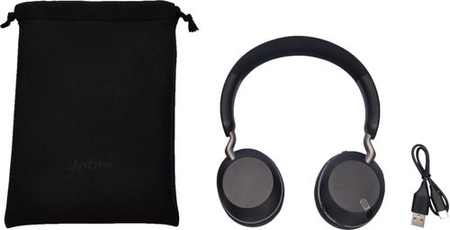 Jabra - Elite 45h Wireless On-Ear Headphones - Titanium Black