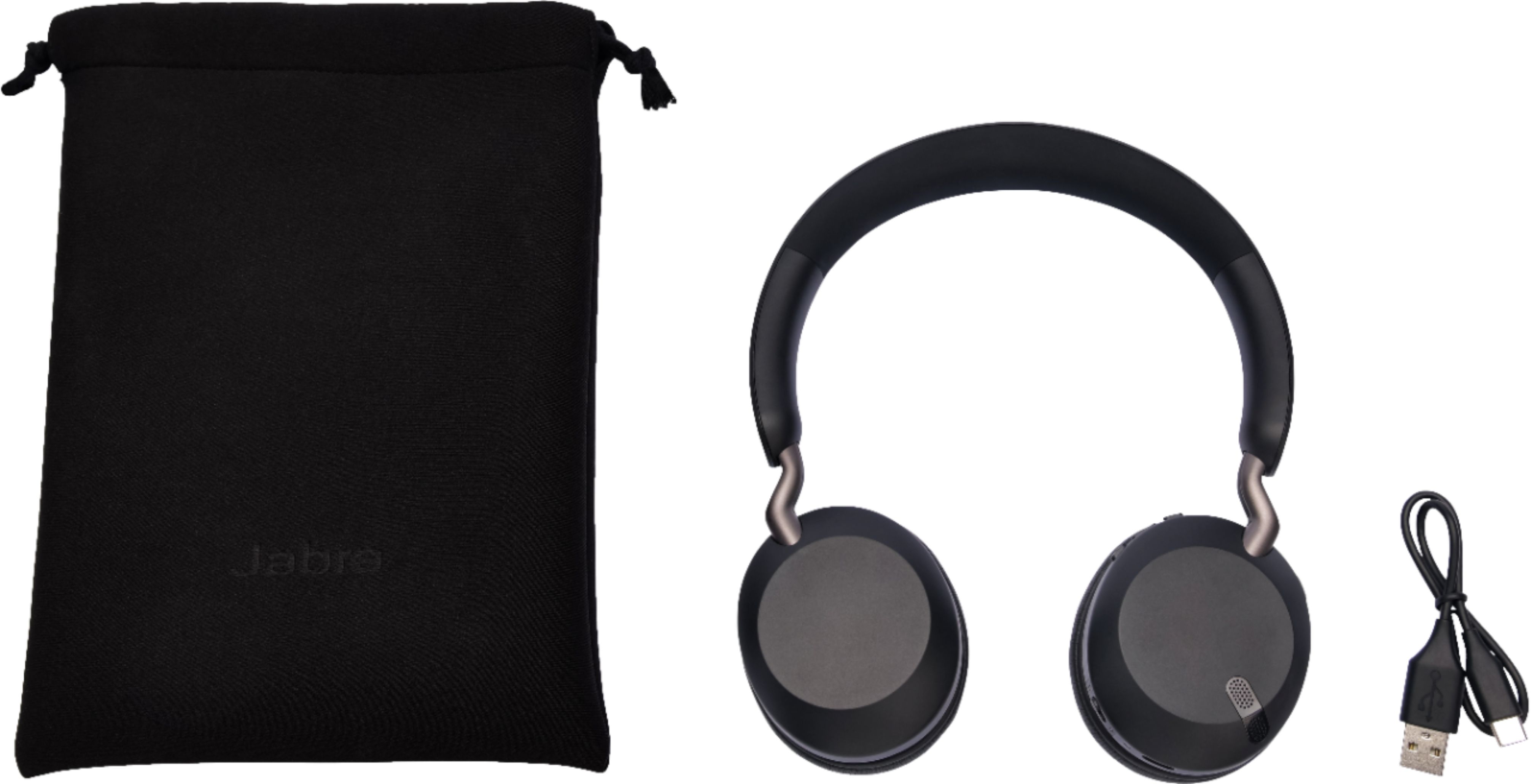 Jabra Elite 45h Wireless On-Ear Headphones Titanium  - Best Buy