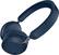 Angle. Jabra - Elite 45h Wireless On-Ear Headphones - Navy.