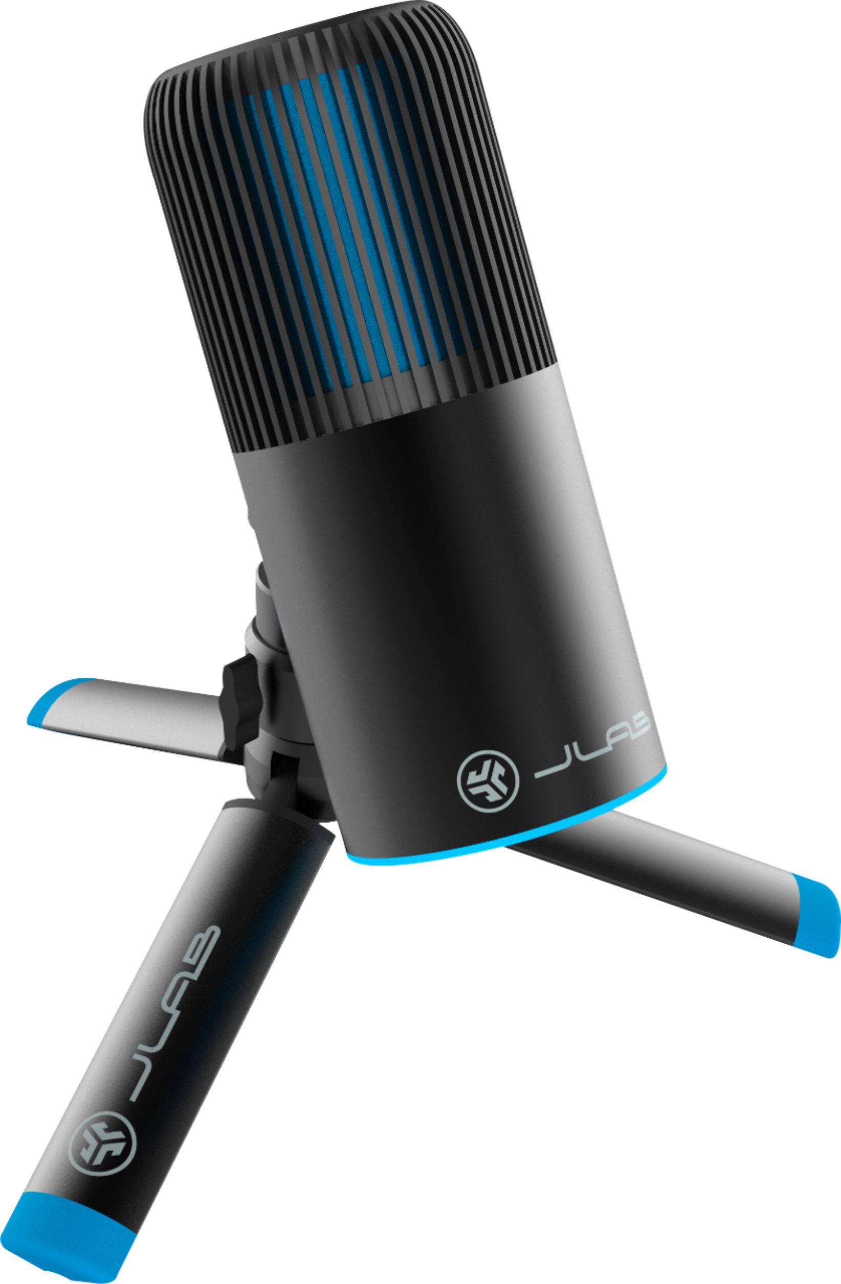 Left. JLab - TALK GO Plug & Play USB Microphone - Black.