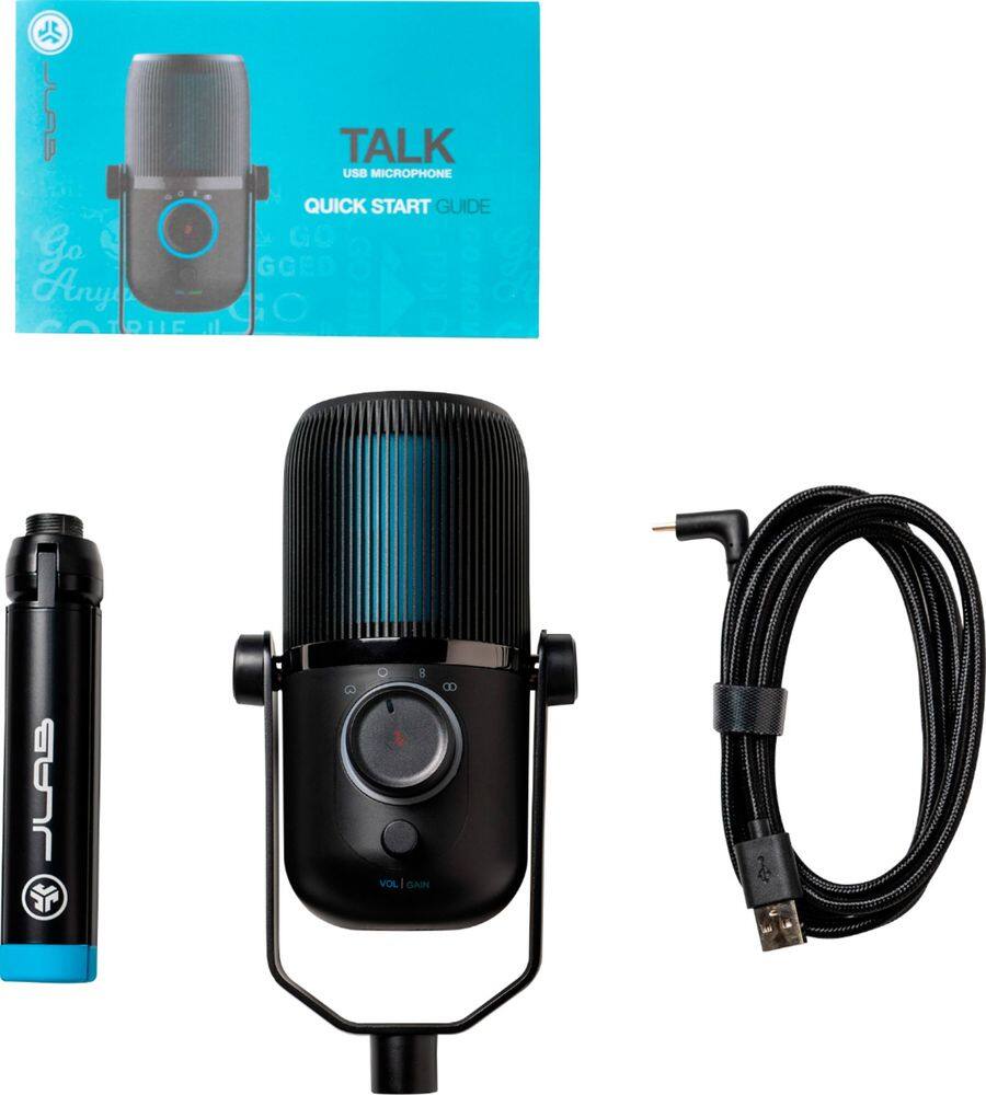 Alt View 21. JLab - TALK Professional Plug & Play USB Microphone - Black.