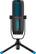Front. JLab - TALK PRO Professional Plug & Play USB Microphone - Black.