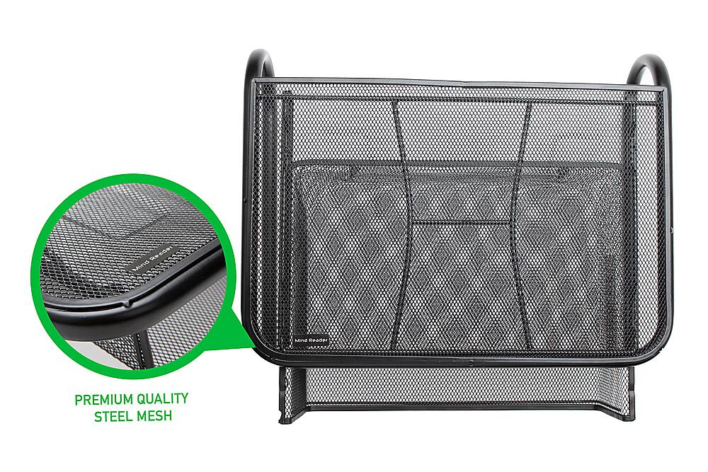 Best Buy Mind Reader Metal Monitor Stand and Desk Organizer MESHKINGBLK
