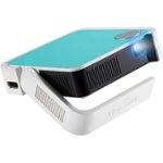 Front Zoom. ViewSonic - M1MINIPLUS WVGA Wireless Smart DLP Portable Projector - Teal.
