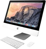 Apple - 21.5" Certified Pre-Owned iMac Desktop - Intel Core i5 1.4GHz - 8GB Memory - 500GB HDD (2014) - Silver - Front_Zoom