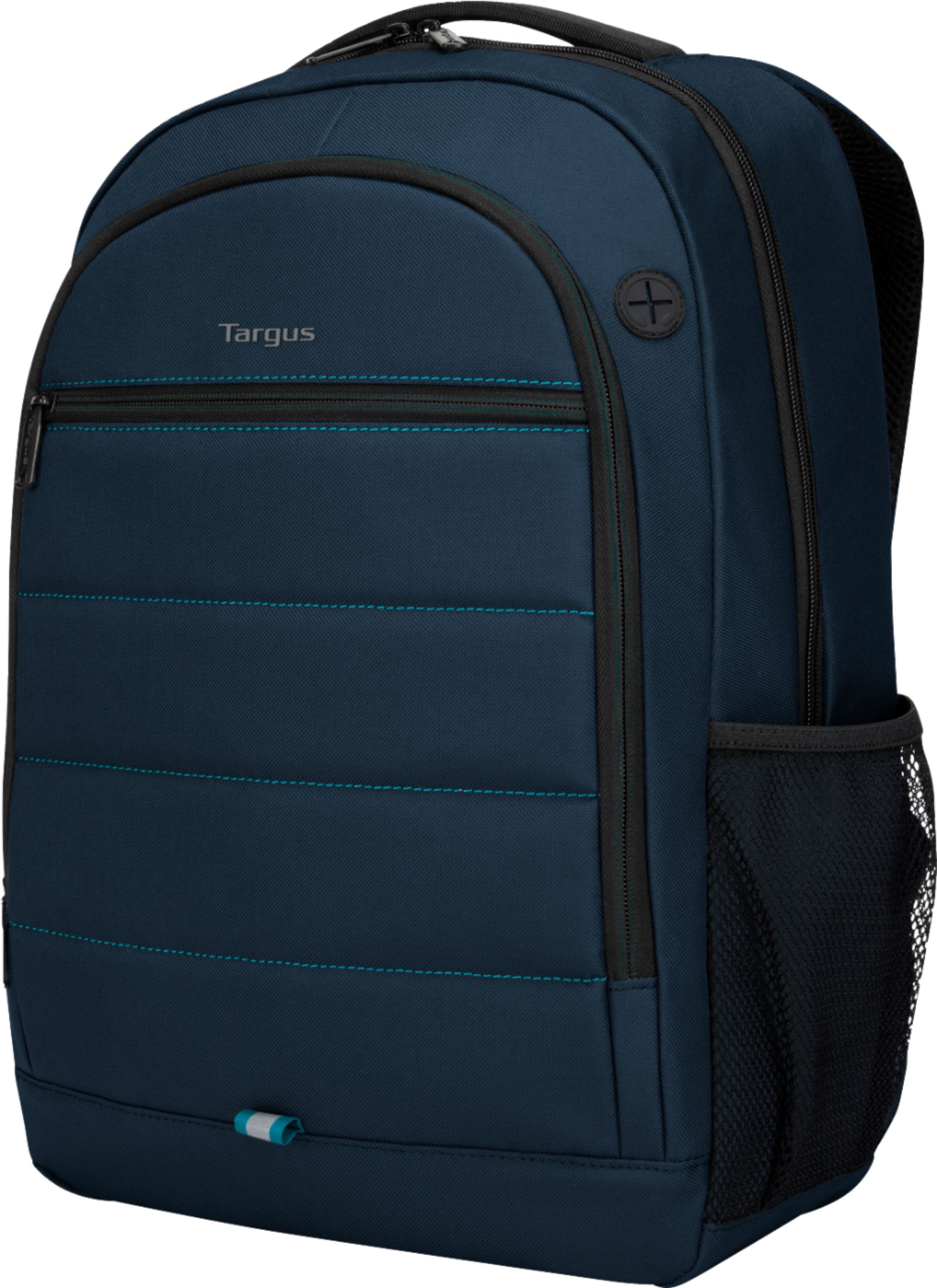 Left View: Targus - Octave Backpack for 15.6” Laptops - Blue