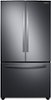 Samsung - 28 cu. ft. Large Capacity 3-Door French Door Refrigerator - Black Stainless Steel