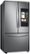 Angle. Samsung - 28 cu. ft. 3-Door French Door Refrigerator with Family Hub - Stainless Steel.