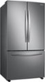 Angle Zoom. Samsung - 28 cu. ft. Large Capacity 3-Door French Door Refrigerator with AutoFill Water Pitcher - Stainless steel.