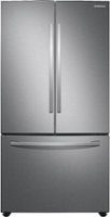 Samsung - 28 cu. ft. 3-Door French Door Refrigerator with AutoFill Water Pitcher - Stainless Steel - Front_Zoom