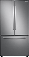 Samsung - 28 cu. ft. Large Capacity 3-Door French Door Refrigerator with Internal Water Dispenser - Stainless steel - Front_Zoom