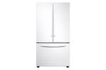 Samsung - 28 cu. ft. Large Capacity 3-Door French Door Refrigerator - White - Front_Standard
