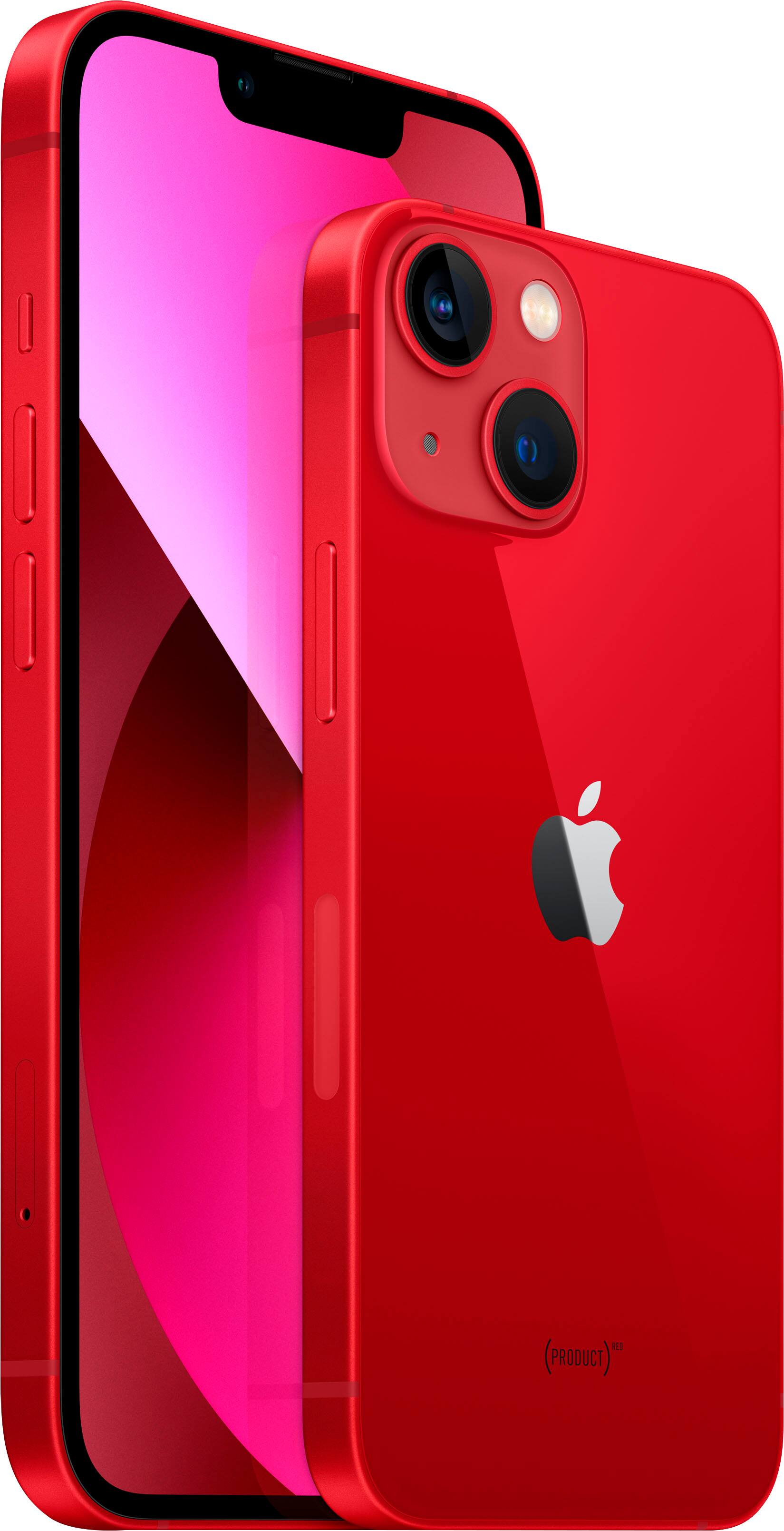 Alt View 11. Apple - iPhone 13 5G 128GB (Unlocked) - (PRODUCT)RED.