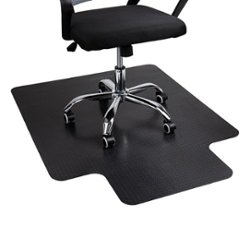 Mind Reader - Office Chair Mat For Floor - Black - Front_Zoom