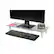 Alt View 11. Mind Reader - Glass Monitor Stand Riser - Clear.
