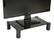 Front. Mind Reader - 4 Leg Glass Monitor Stand - Black.